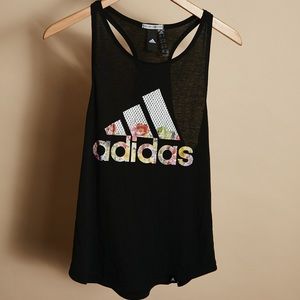 Floral Adidas Razorback Tank Top